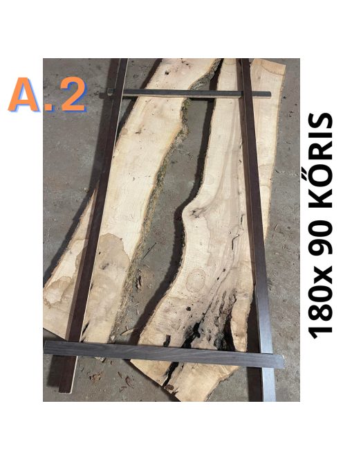 6 személyes tömörfa-epoxy műgyanta étkezőasztal megrendelésre