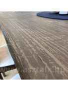 Yura - beton hatású,  6 személyes kompozit tömörfa-epoxy műgyanta étkezőasztal 160x85x75
